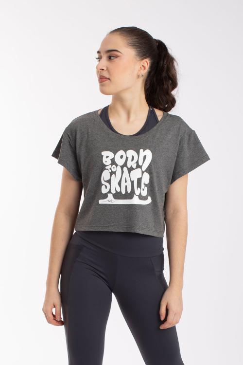 intermezzo Camiseta corta Davinia "Born to Skate" de Intermezzo para patinaje sobre hielo Rebajas baratas