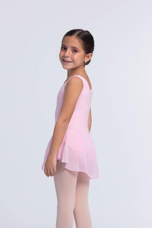 intermezzo Vestido rosa sin mangas con falda de ballet para niña de Algodón Intermezzo Descuento