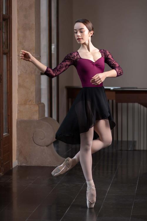 intermezzo Falda Negra larga Ballet y Danza corte asimétrico de Intermezzo Gran oferta