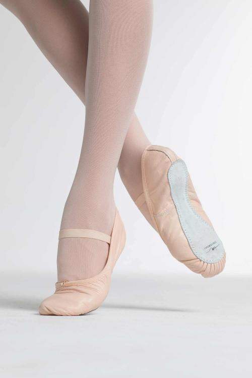intermezzo Zapatillas de Ballet Intermezzo de media punta en piel rosa y suela entera
