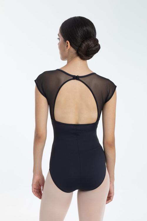 intermezzo Maillot ballet manga malla corta y espalda abierta Intermezzo En oferta