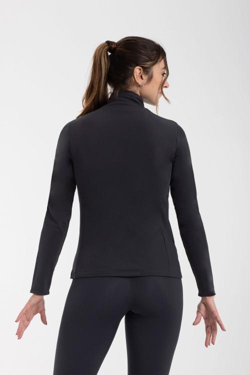 intermezzo Chaqueta Afelpada Negra Básica de Patinaje Intermezzo Devoluciones gratuitas