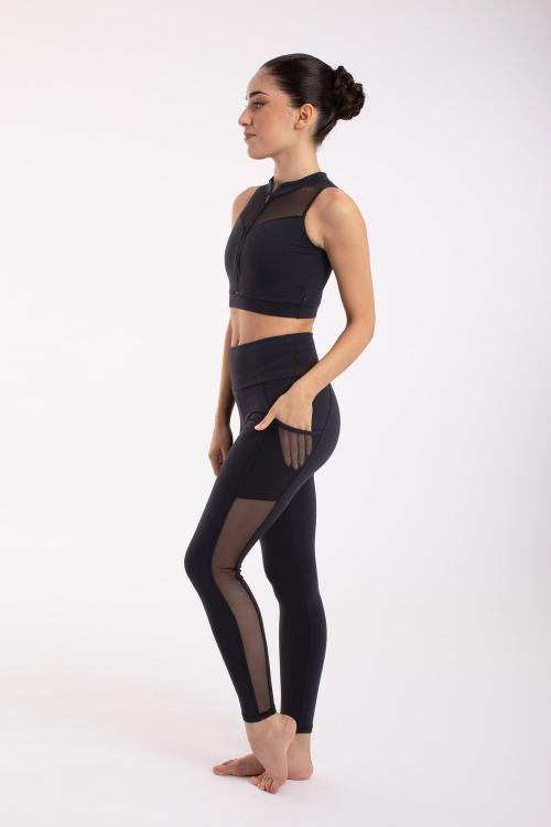 intermezzo Top Deportivo Mao con Cremallera de Intermezzo tejido elástico Supplex® Rebajas de fábrica