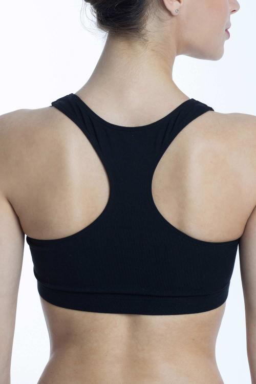 intermezzo Sujetador Deportivo Negro cruzado en Supplex® de Intermezzo Ventas relámpago