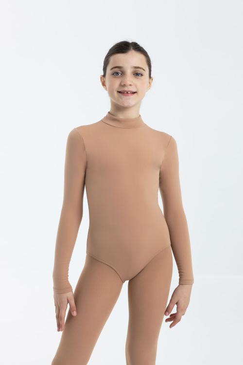 intermezzo Maillot Afelpado Nude Interior Básico Manga Larga con cuello alto de Intermezzo