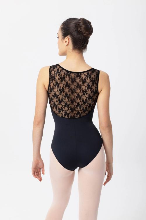 intermezzo Maillot ballet sin mangas encaje flores Intermezzo Rebajas de fábrica