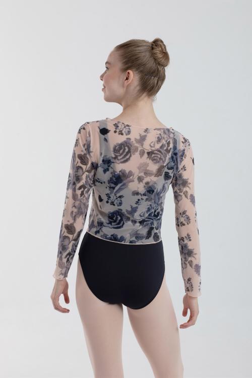 intermezzo Top Celia en manga larga de tul floral estampado de Intermezzo Ballet Danza Descuento