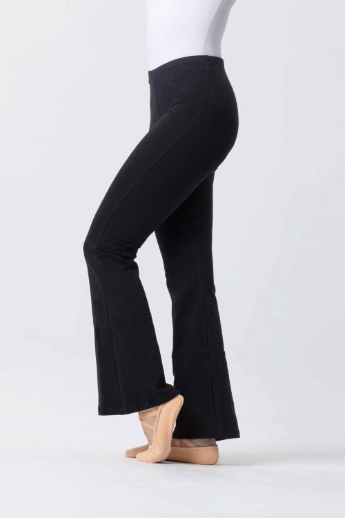 intermezzo Pantalón Flare negro cintura media con tejido Algodón Orgánico de Intermezzo Liquidación