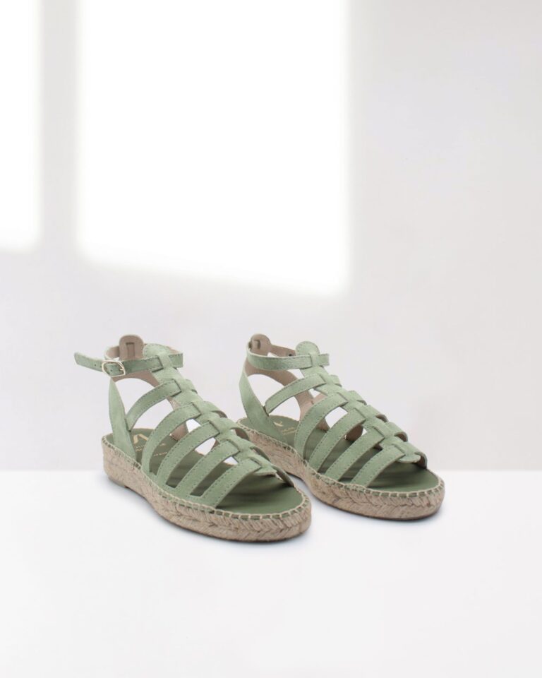 juncal aguirre Sandalias Mikonos Verde Oferta especial