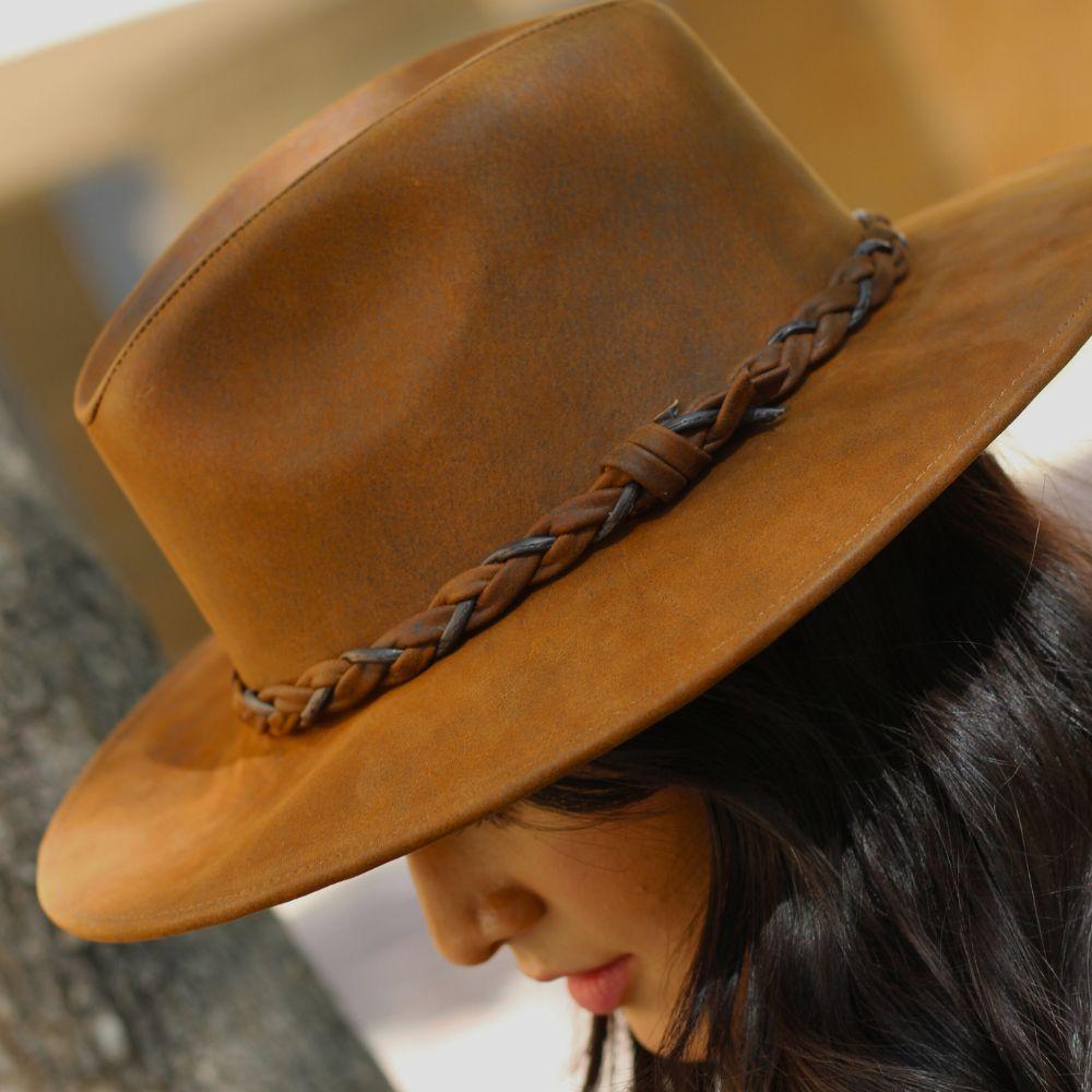 lobo solo Sombrero 100% Piel UNISEX En línea