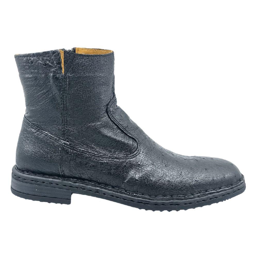 lobo solo BOTIN CABALLERO 7911AS PANZA DE AVESTRUZ NEGRO Ventas relámpago