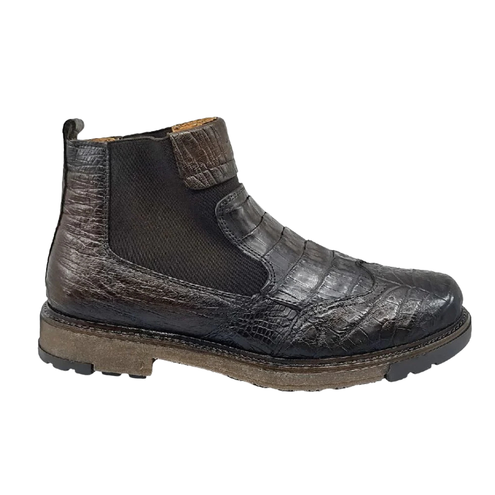 lobo solo BOTIN CABALLERO 8948CO COCODRILO CAFÉ Tienda de fábrica