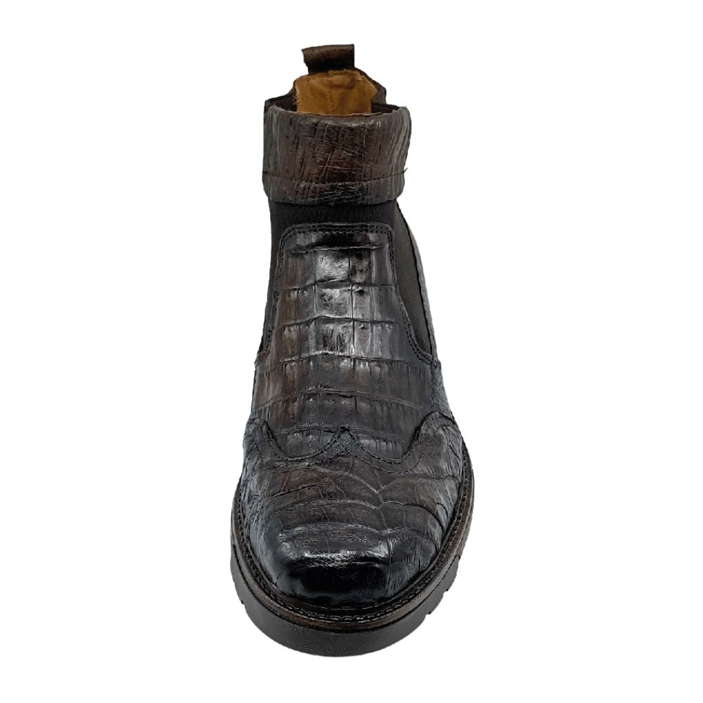 lobo solo BOTIN CABALLERO 8948CO COCODRILO CAFÉ Tienda de fábrica