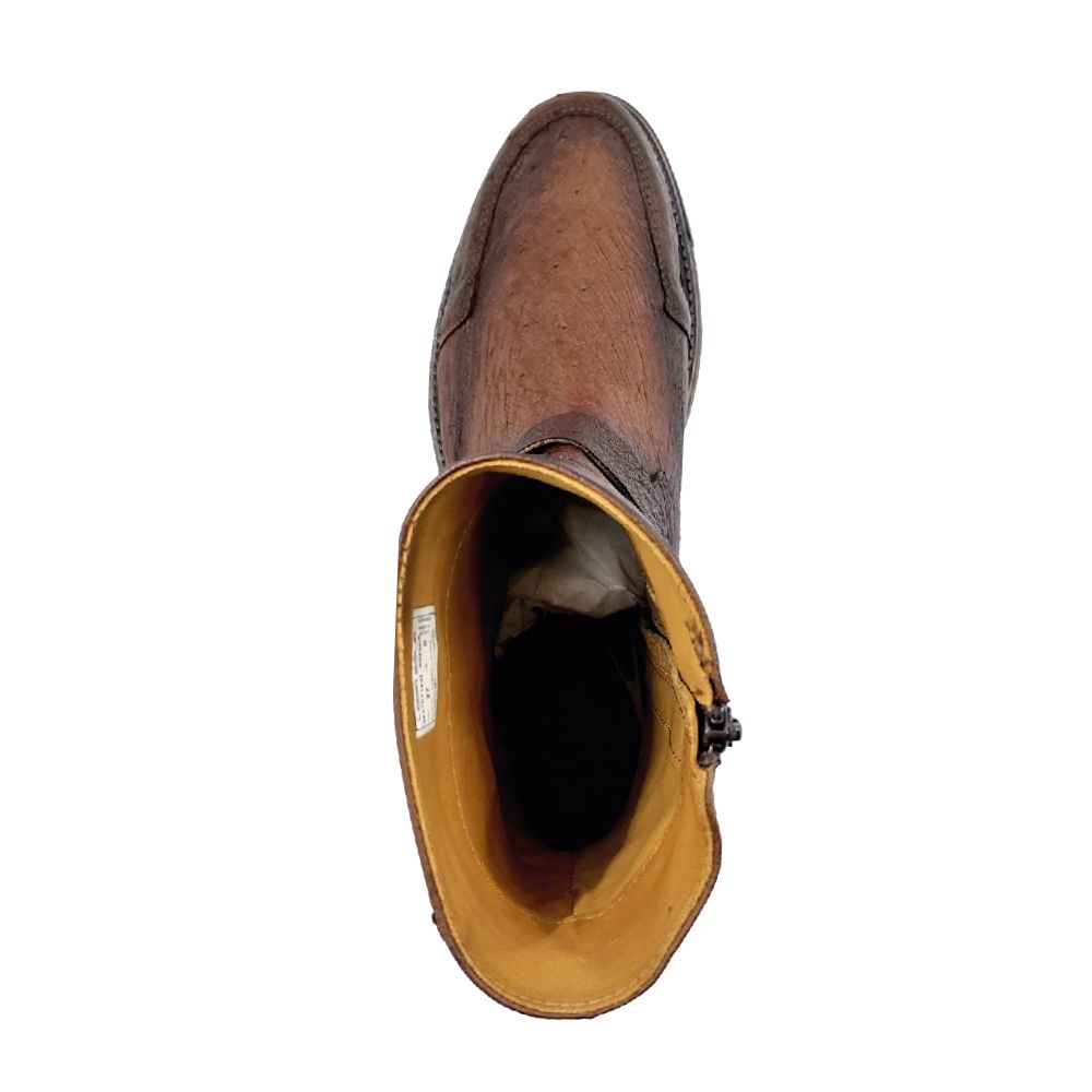 lobo solo BOTIN CABALLERO 8949AS PANZA DE AVESTRUZ TABACO Ahorra y exporta