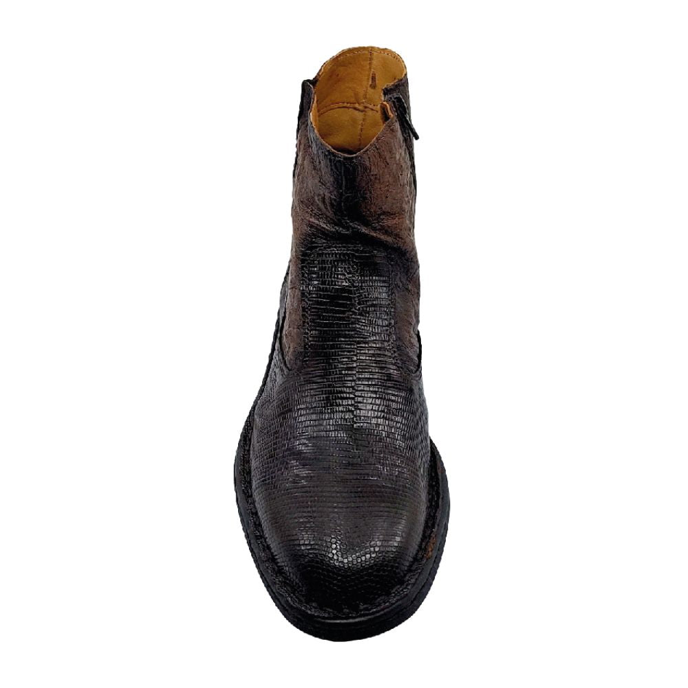 lobo solo BOTIN CABALLERO 7911XL LIZARD CAFÉ Última moda