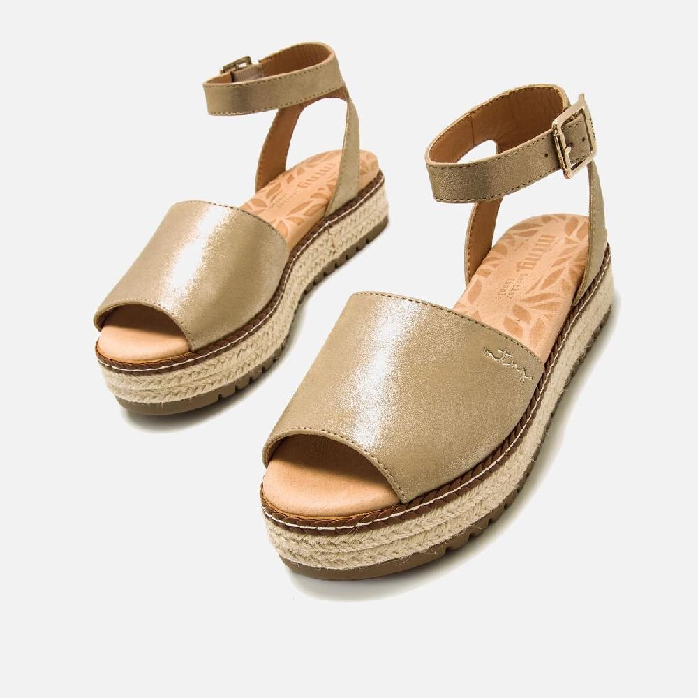 ﻿mtng Compra AMELIE oro 59627 Mujer Calzado Sandalias De CuñA COMPRAR AHORA