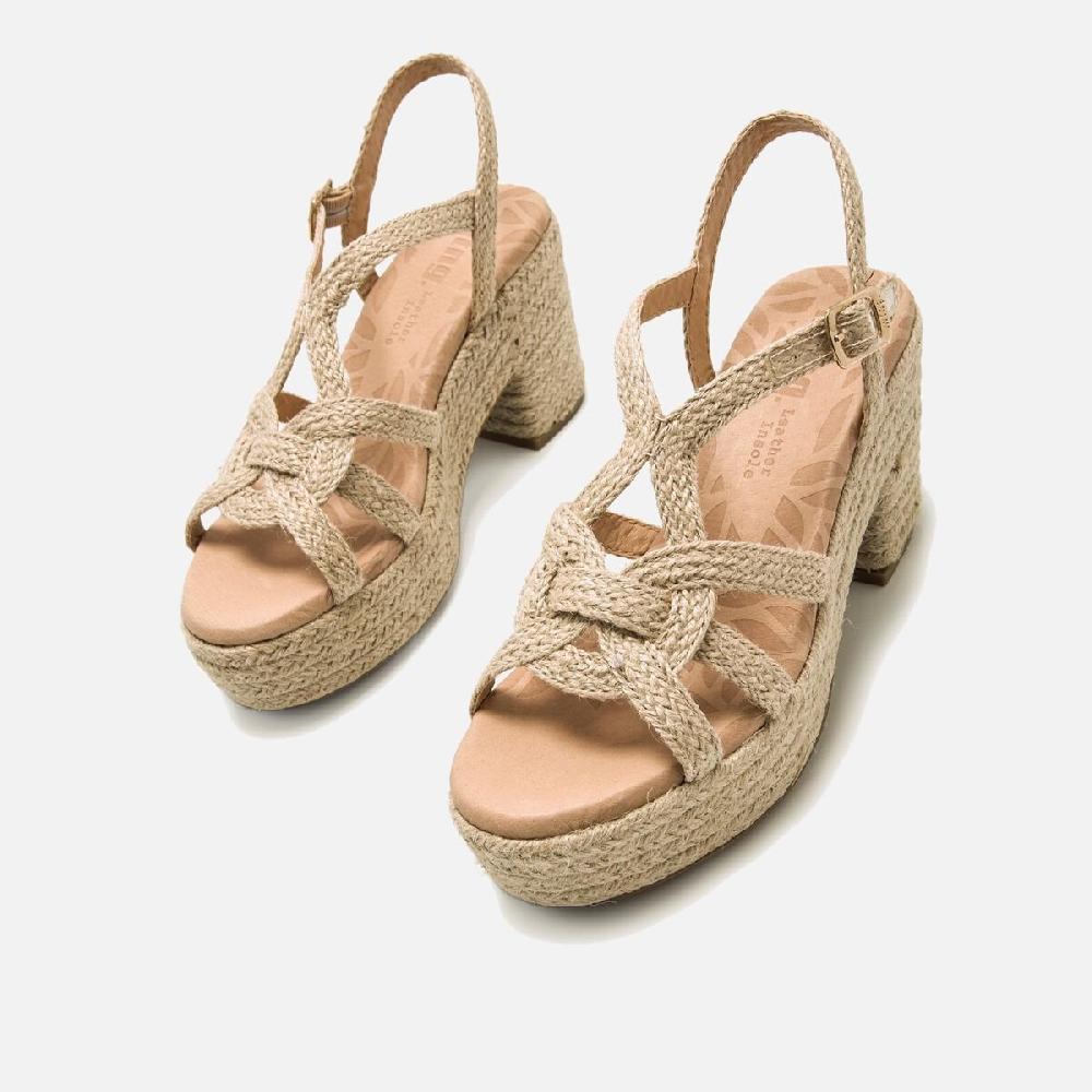 ﻿mtng Compra COURTNEY beige 60369 Mujer Calzado Sandalias De TacóN Promoción por tiempo limitado