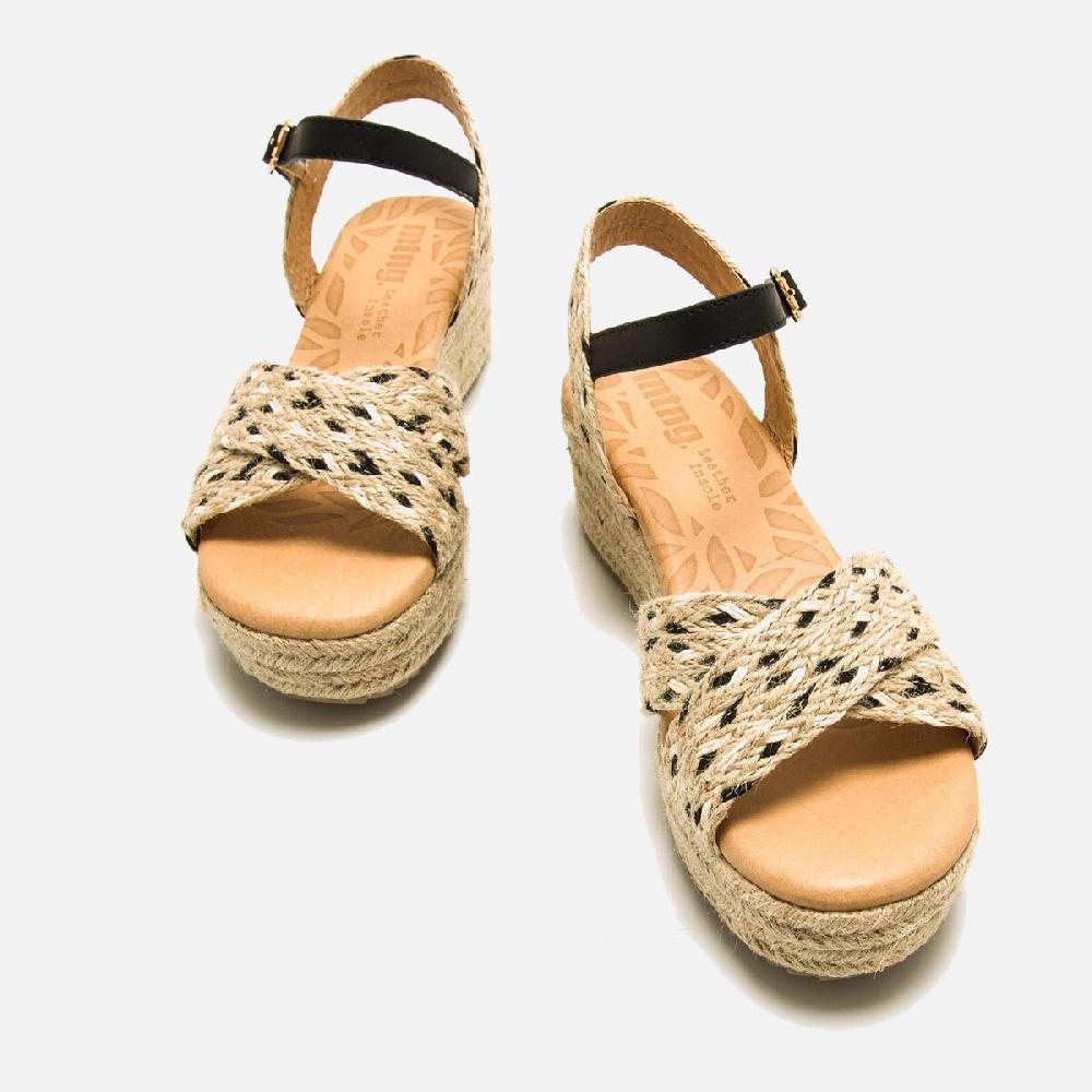 ﻿mtng Compra LITA negro 59632 Mujer Calzado Sandalias De CuñA Precio ultrabajo