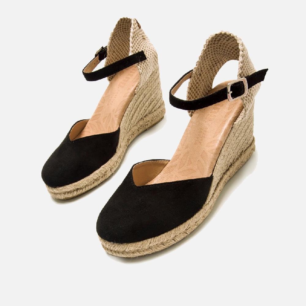 ﻿mtng Compra LOUISA negro 60251 Mujer Calzado Sandalias De CuñA Envío internacional gratuito