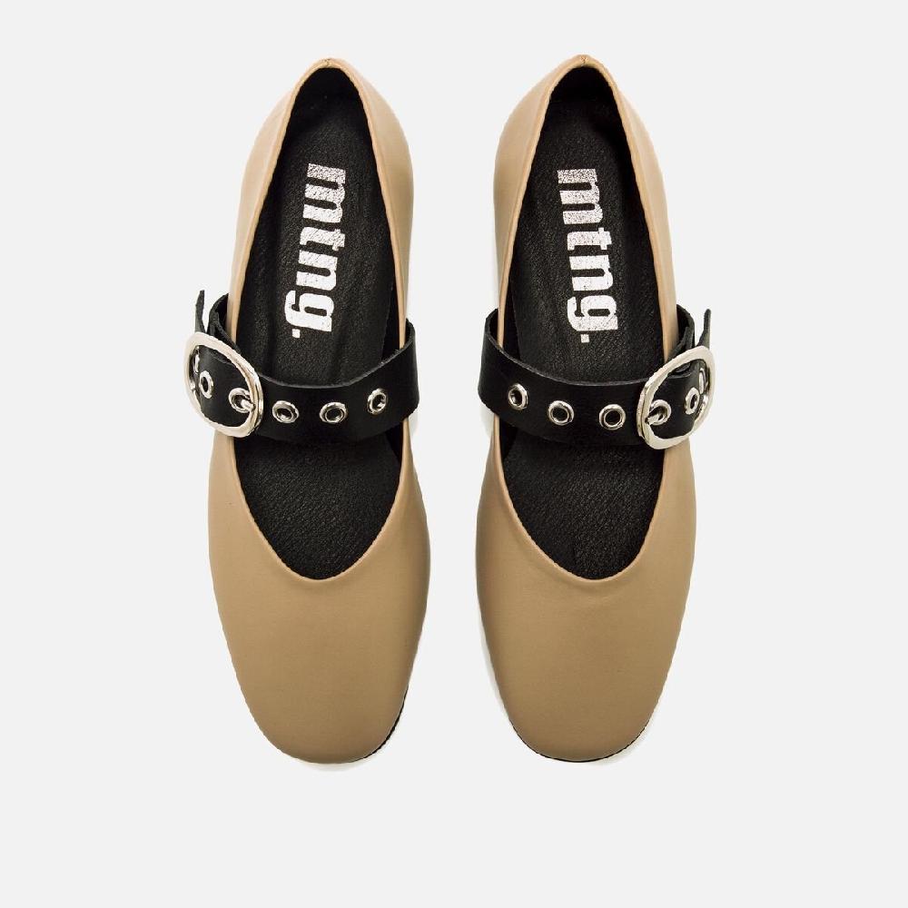 ﻿mtng Compra CAMILLE beige 60134 Mujer Calzado Zapatos Planos Precio de fábrica