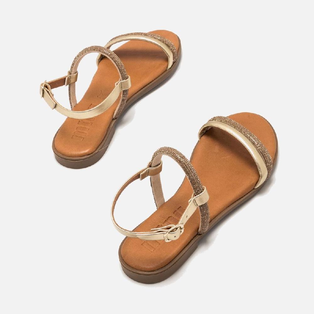 ﻿mtng Compra MARIA oro 59432 Mujer Calzado Sandalias Planas Oferta especial de fábrica