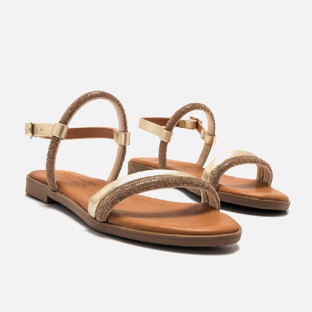 ﻿mtng Compra MARIA oro 59432 Mujer Calzado Sandalias Planas Oferta especial de fábrica