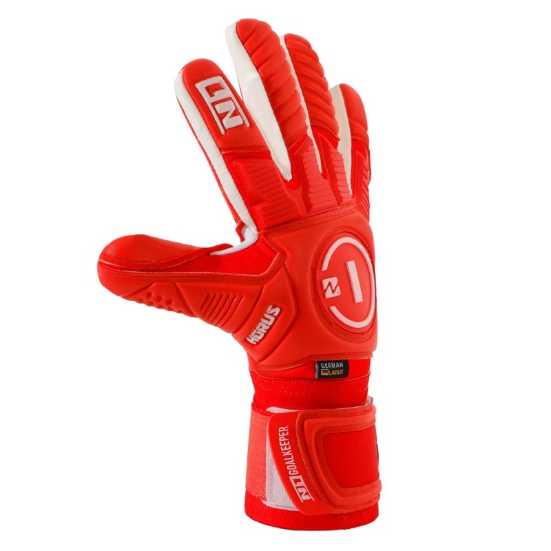 ﻿n1 goalkeeper Guantes de Portero Horus 2.0 Elite All Red Oferta especial de fábrica