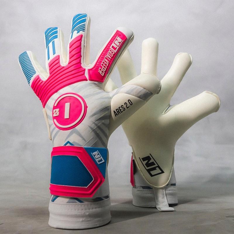 n1 goalkeeper Guantes de Portero Ares 2.0 Blue Pink UGT+ II Gran oferta