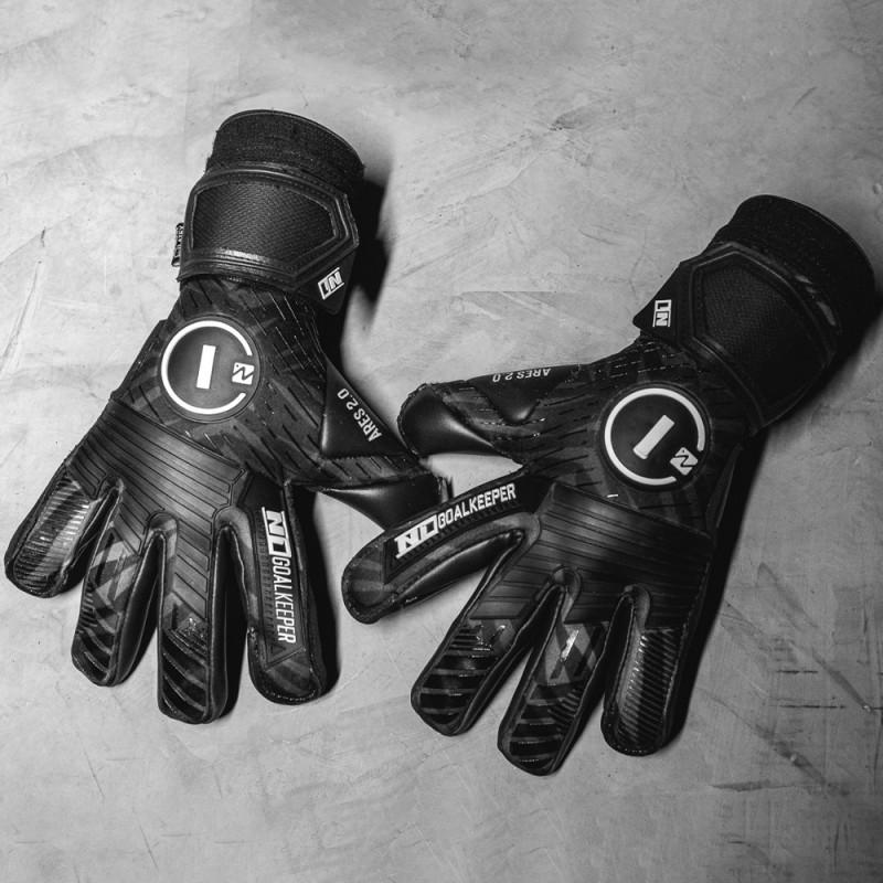 n1 goalkeeper Guantes de Portero Ares 2.0 All Black UGT+ II Ventas relámpago