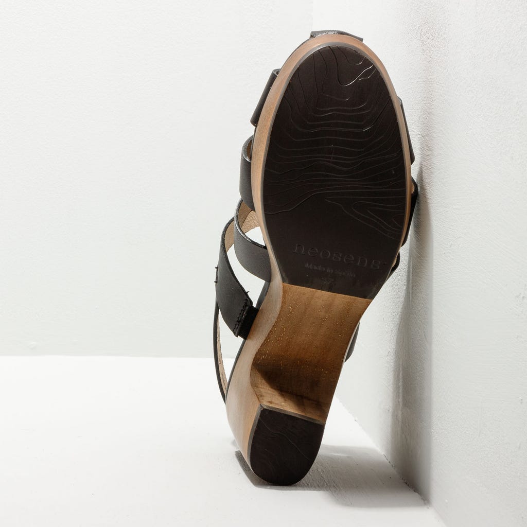 neosens S3271 RESTORED SKIN EBONY/ ST.LAURENT SANDAL Oferta especial de fábrica
