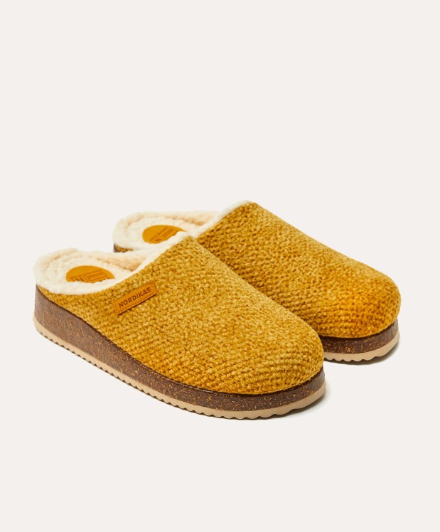 ﻿nordikas ZAPATILLAS DE CASA HOMBRE ALASKA MOSTAZA