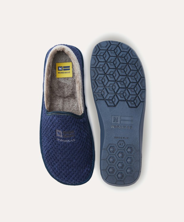 nordikas ZAPATILLAS DE CASA HOMBRE ANDES MARINO Liquidación