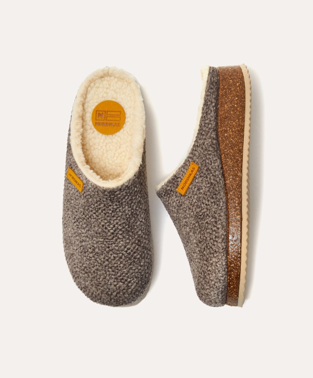 nordikas ZAPATILLAS DE CASA HOMBRE ALASKA TAUPE Tienda de fábrica