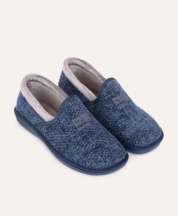 nordikas ZAPATILLAS DE CASA HOMBRE SIBERIA AZUL Ahorra y exporta
