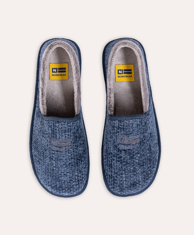 nordikas ZAPATILLAS DE CASA HOMBRE SIBERIA AZUL Ahorra y exporta