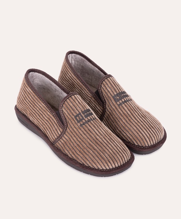 nordikas ZAPATILLAS DE CASA HOMBRE CORDELE MOKA En oferta