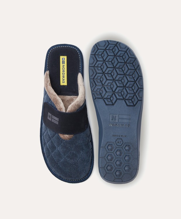 nordikas ZAPATILLAS DE CASA HOMBRE EDIMBURGO AZUL Descuentos del mes