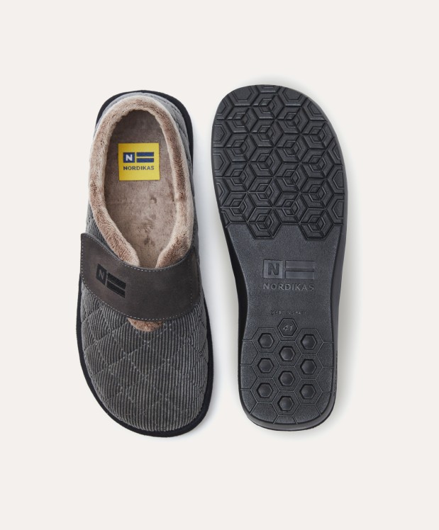 nordikas ZAPATILLAS DE CASA HOMBRE EDIMBURGO GRIS Oferta exclusiva