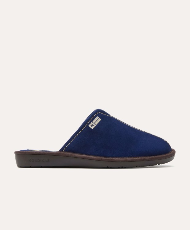 nordikas ZAPATILLAS DE CASA HOMBRE AFELPADO INDICO