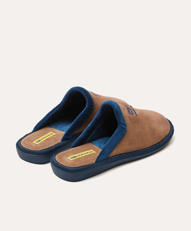 nordikas ZAPATILLAS DE CASA HOMBRE AFELPADO PIEDRA Grandes ahorros