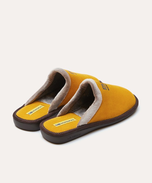 nordikas ZAPATILLAS DE CASA HOMBRE AFELPADO YELLOW Precio ultrabajo