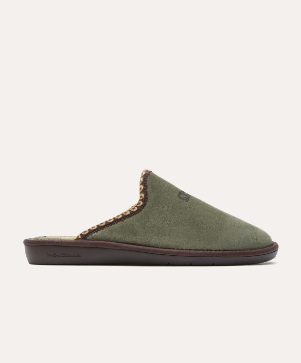 nordikas ZAPATILLAS DE CASA HOMBRE AFELPADO MUSGO Rebajas