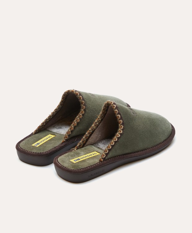 nordikas ZAPATILLAS DE CASA HOMBRE AFELPADO MUSGO Rebajas