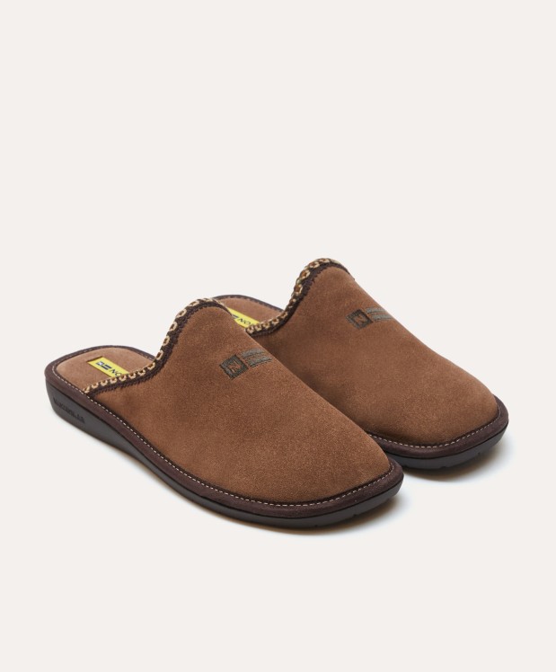 nordikas ZAPATILLAS DE CASA HOMBRE AFELPADO PIEDRA