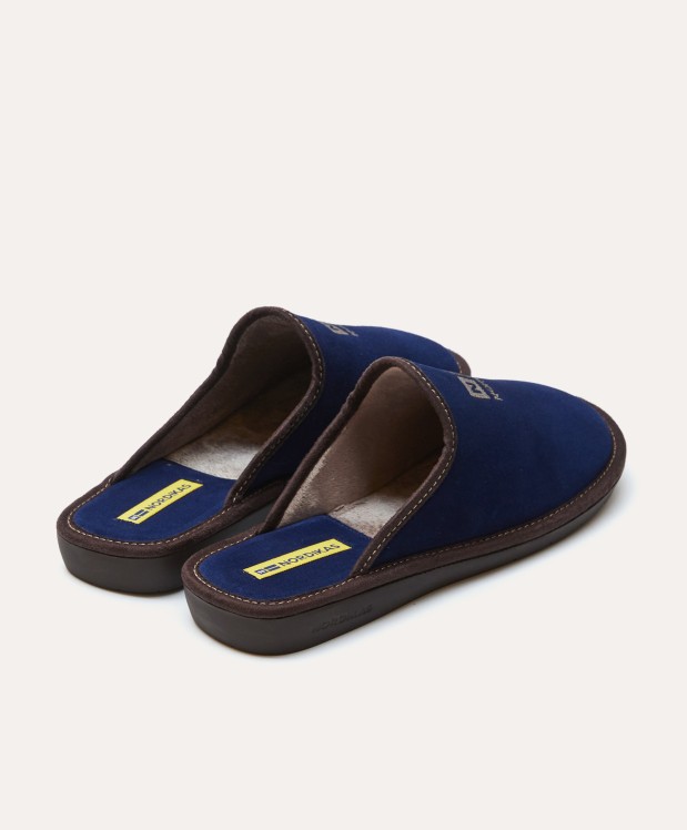 nordikas ZAPATILLAS DE CASA HOMBRE AFELPADO INDICO Venta caliente