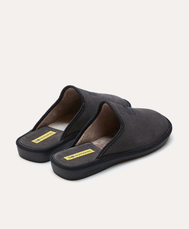 nordikas ZAPATILLAS DE CASA HOMBRE AFELPADO GRIS En oferta