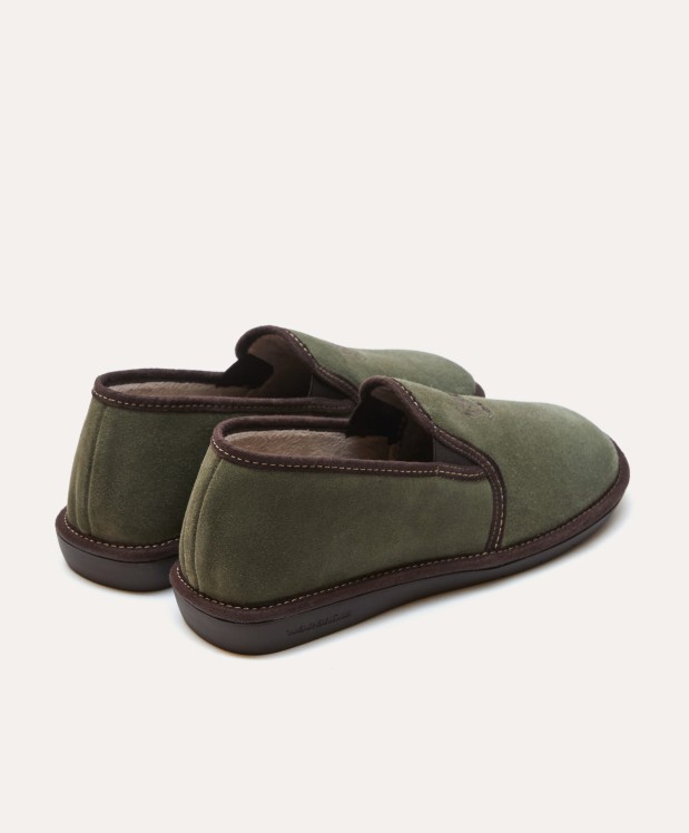 nordikas ZAPATILLAS DE CASA HOMBRE AFELPADO MUSGO Rebajas de fábrica