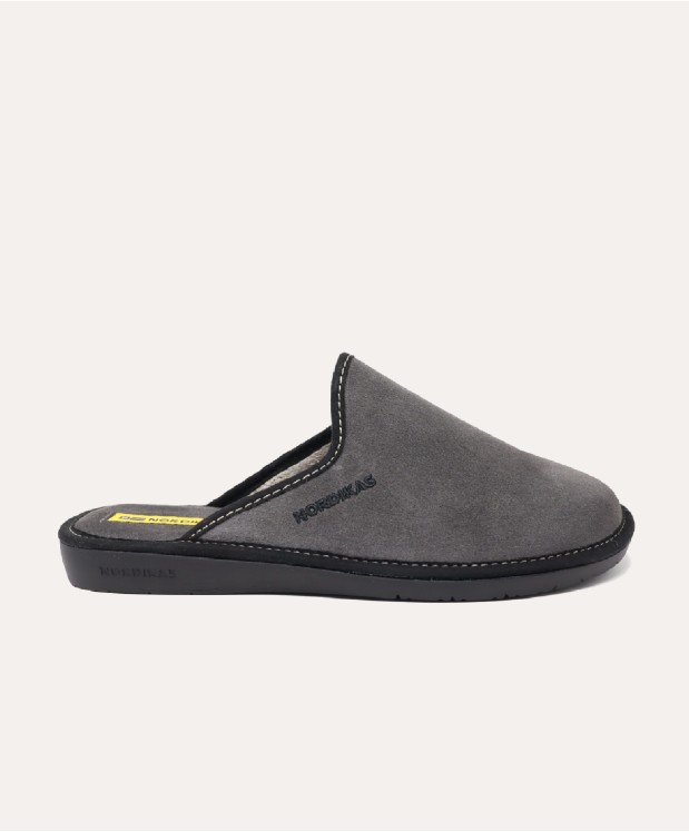 nordikas ZAPATILLAS DE CASA HOMBRE AFELPADO GRIS Descuento