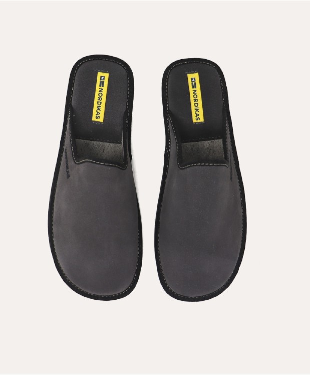 nordikas ZAPATILLAS DE CASA HOMBRE AFELPADO GRIS Descuento