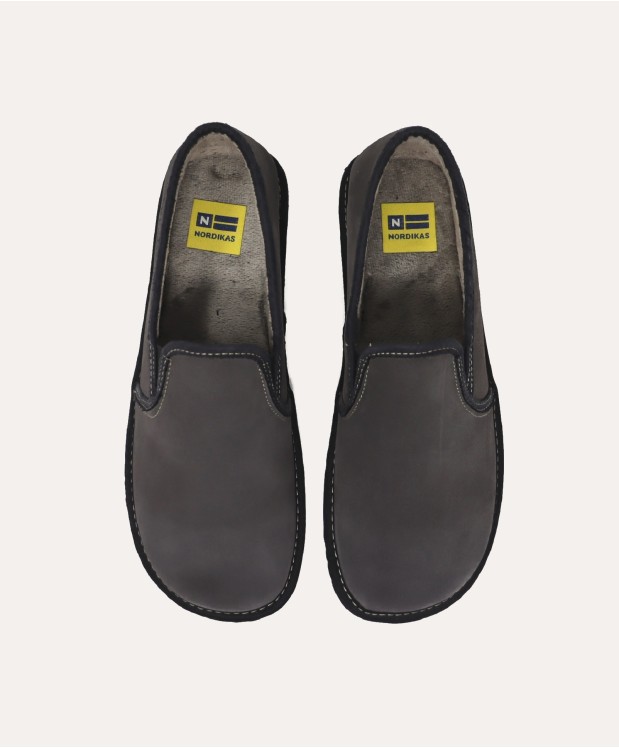 nordikas ZAPATILLAS DE CASA HOMBRE AFELPADO GRIS Tienda